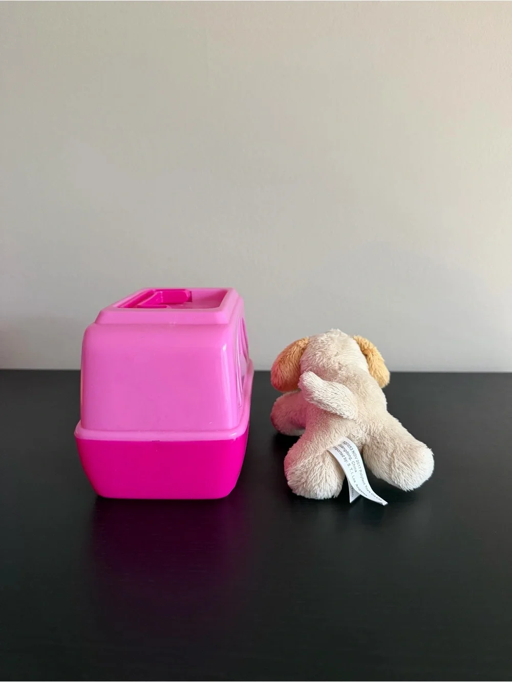 Polyfect Toys Puppy Dog Plush Pet Carrier Toy Pink Travel Stuffed Animal 2017